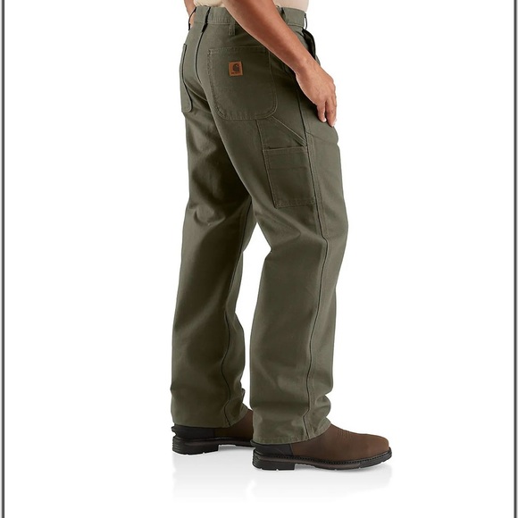 Carhartt Washed Duck Dungaree Cargo Work Pants Size 38x30 - Picture 1 of 10